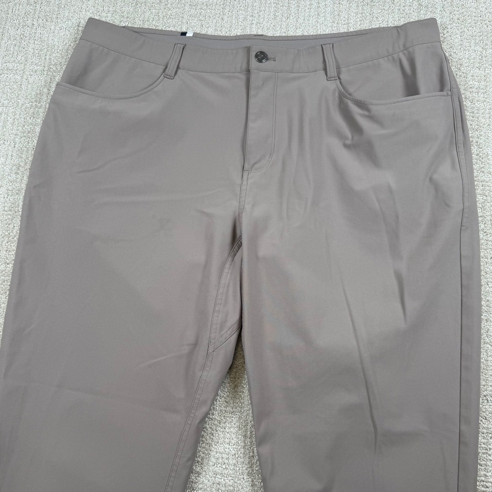 Rhoback Mens 42x32 Beige Delta Performance Stretch Golf Pants